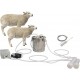 Cow/Goats Milking Machine, Portable Pulsation Vacuum Pump Livestock Milking Equipment, Automatic Stop Device