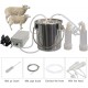 Cow/Goats Milking Machine with Pulse Direct Suction Integration Vacuum Pump and Automatic Stop Device, Adjustable Speed Control, Portable Livestock Milking Equipment