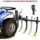 ATV/UTV Plow Implement Cultivator with 6 Scarifier Shank Fits for YITAMOTOR ATV/UTV Manual Implement Lift