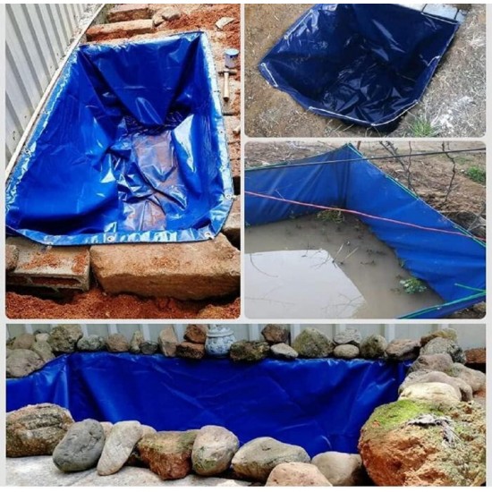 Pool Above Ground Aquarium Pool Pond,Canvas Fish Pond,Portable Water Storage Tank Foldable,Fish Pond Reservoir,Large Aquaculture Pool,Fish Pool for Breeding Koi,Water Storage/cistern