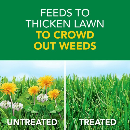 Turf Builder Weed & Feed3, Weed Killer Plus Lawn Fertilizer, Controls Dandelion and Clover, 15,000 sq. ft., 42.87 lbs.