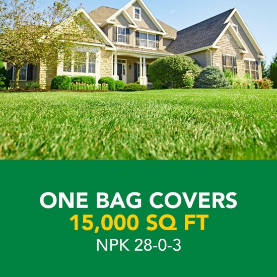 Turf Builder Weed & Feed3, Weed Killer Plus Lawn Fertilizer, Controls Dandelion and Clover, 15,000 sq. ft., 42.87 lbs.