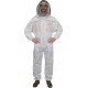 431 Ventilated Beekeeping Suit with Fencing Veil, XL, Crystal White