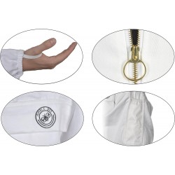 420 Aero Beekeeping Suit with Round Veil, L, Crystal White