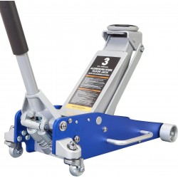 AT830011LUR Torin Dual Pump Quick Rise Aluminum Floor Jack, 3 Ton (6,000 lb), Blue/Silver