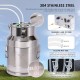 15L Rechargeable Cow Milker Machine Electric Pump Pulsating Portable Battery Powered Cow Milking Machine Automatic Vacuum Pump Adjustable with 304 Stainless Steel Bucket (for Cow)