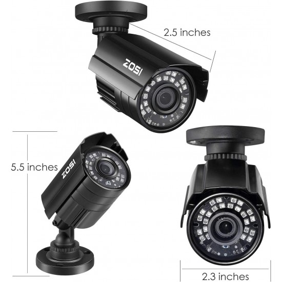 ZOSI Surveillance CCTV System - Bullet BNC Camera with Night Vision