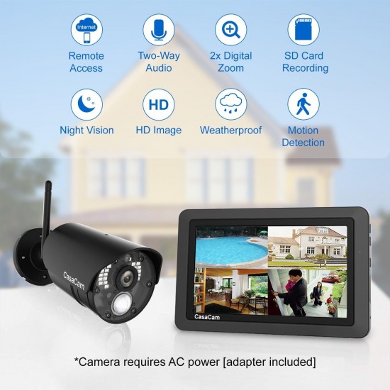 CasaCam VS802 Wireless Security Camera System