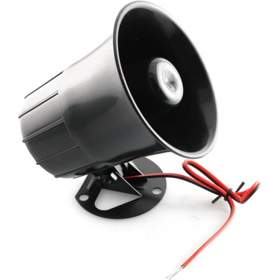 TAODAN DC 12V Siren Horn Wired Outdoor Alarm Loud Horn Sound Siren for Home Alarm System Security and Protection