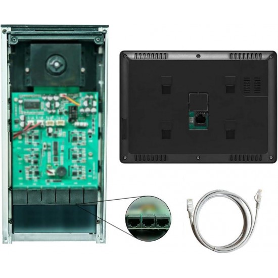 AMOCAM Apartment Intercom System Touch Monitor Video Door Phone Kits