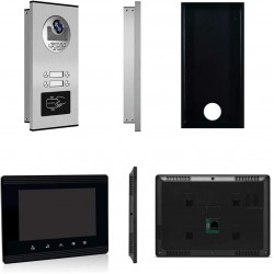 AMOCAM Apartment Intercom System Touch Monitor Video Door Phone Kits