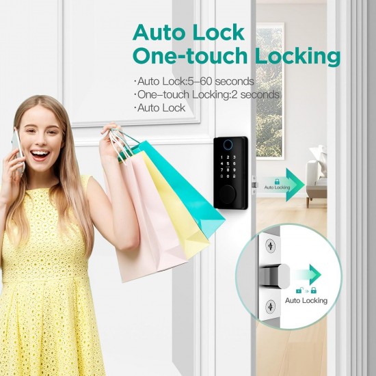 Smart Lock, DINSTECH 5-in-1 Keyless Entry Door Lock