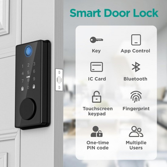 Smart Lock, DINSTECH 5-in-1 Keyless Entry Door Lock