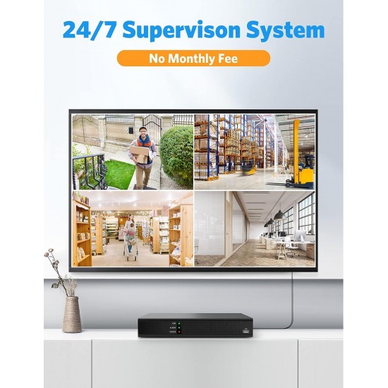 EZFIX H.265+Wired Security Camera System