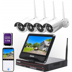 10CH Expandable All in one Wireless Security Camera System