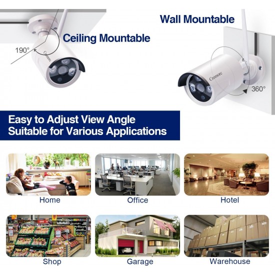 10CH Expandable All in one Wireless Security Camera System