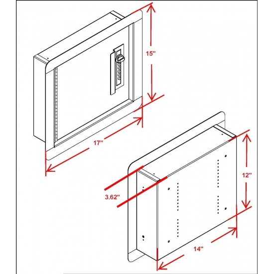 V-Line Quick Vault Locking Storage for Guns and Valuables, Ivory