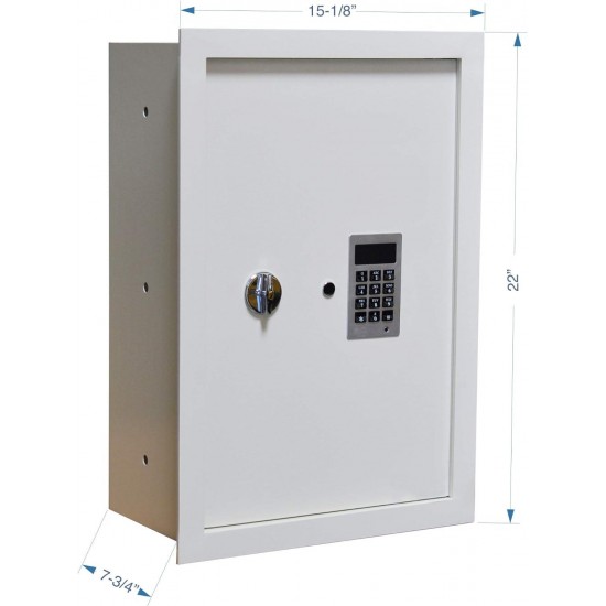 BUYaSafe WES2113-DF Fire Resistant Electronic Wall Safe