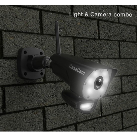 CasaCam Powered HD Spotlight Camera for Wireless Security System