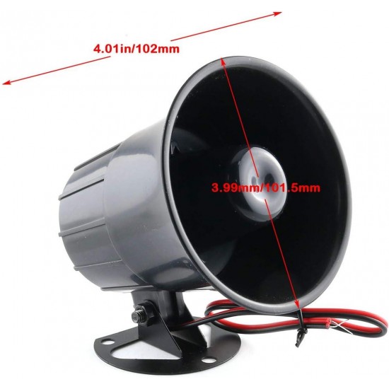 E-outstanding Security DC12V 15W Horn Alarm Siren