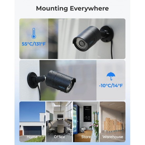 REOLINK 8CH 5MP PoE Security Camera System