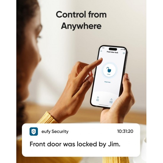 eufy Smart Lock C220 with Fingerprint Keyless Entry, Wi-Fi