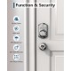 TEEHO Keyless Entry Door Lock with Keypad - Smart Deadbolt Lock