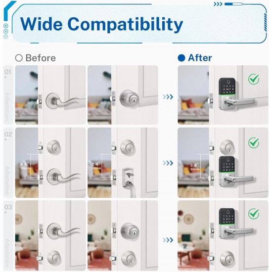 Kucacci Keypad Smart Door Lock with Handle