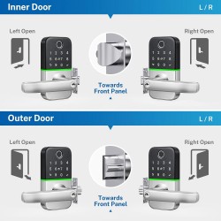 Kucacci Keypad Smart Door Lock with Handle