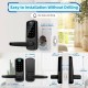 Smart Door Lock with Handle -Fingerprint Smart Lock for Home