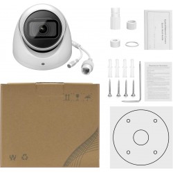 Starlight 4MP IP Camera PoE 2.8mm, Outdoor Turret Security Camera