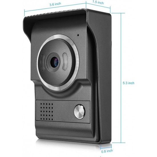 AMOCAM Wired 7 Inches Monitor Video doorphone Doorbell System