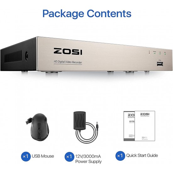 ZOSI 8Channel Full 1080P Surveillance Security Camera System