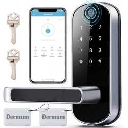 Dermum Smart Lock, Fingerprint Door Lock, Keyless Entry Door Lock