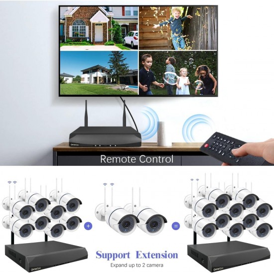 3MP Wireless Outdoor Security Camera System