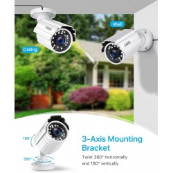 ZOSI 2MP Weatherproof Aluminum Metal Bullet Camera