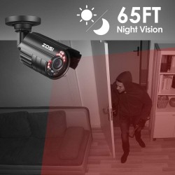 ZOSI 1080P HD TVI Security Camera with Night Vision