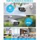 ZOSI 4K Spotlight PoE Security Camera System with Siren,Night Vision